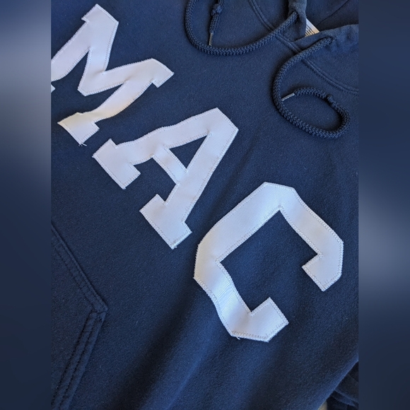 Navy Blue Hoodie With 'MAC' Embroidery - Picture 2 of 8